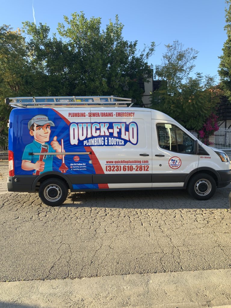 Quick Flo Plumbing Van Side View
